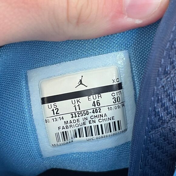 Nike Air Jordan 1 Retro High CP3 Chris Paul Blue UNC Men’s Size 12 332550-402 - Picture 8 of 9